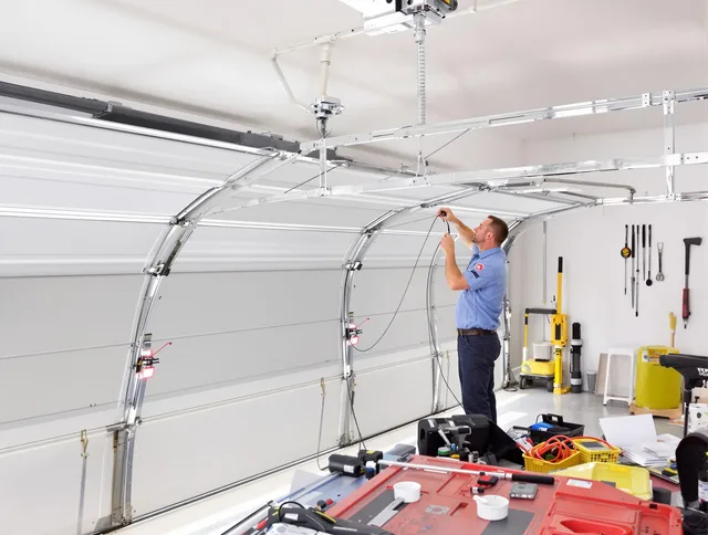 Garage door cable repair service by Covina Garage Door Repair in Covina