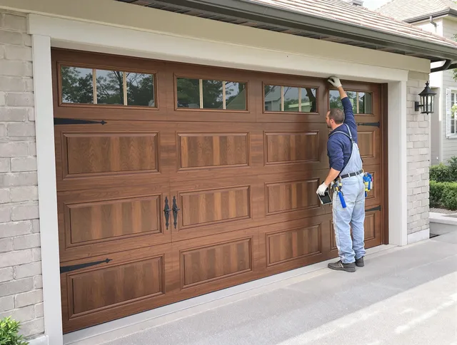Custom garage door showcase by Covina Garage Door Repair in Covina