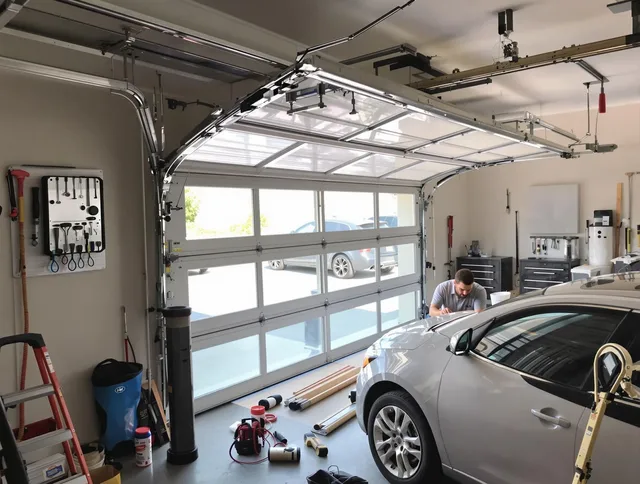 Garage door noise reduction service by Covina Garage Door Repair in Covina