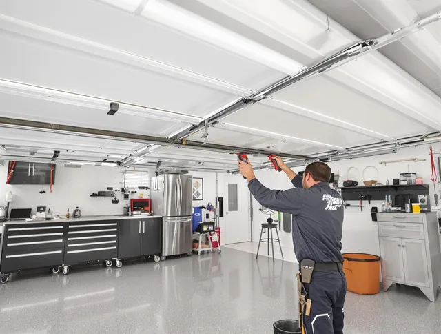 Overhead garage door repair service by Covina Garage Door Repair in Covina