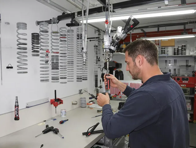 Covina Garage Door Repair safety certified technician performing precision spring replacement in Covina